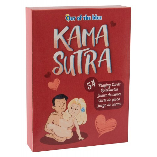 Red kama sutra playing cards - red,